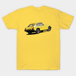 MGB GT V8 Classic Car in yellow T-Shirt